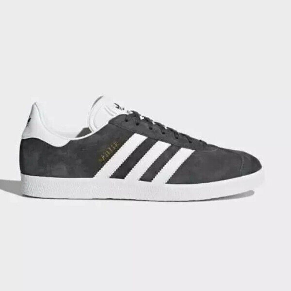 New Adidas Originals Grey & White Gazelle Shoes (BB5480) Mens 7 US 40 EUR 8 WMNS